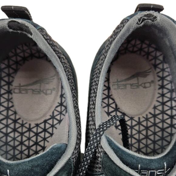 Dansko Paisley Waterproof Sneakers Womens 9.5 10 40 Black Suede Lace Up Comfort - Picture 10 of 15